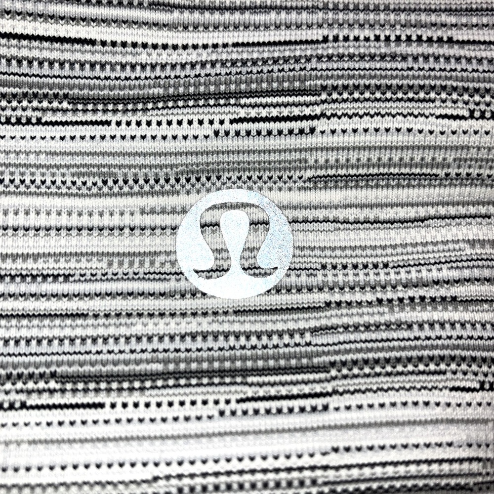 Lululemon Leggings White and Grey Stripe Wunder Under New Align High Waisted